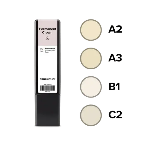 Formlabs Permanent Crown A2 Resin (Form 3) - 1L Formlabs