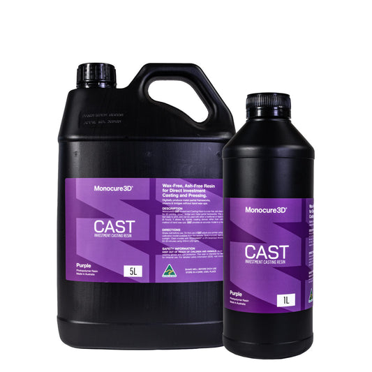 Monocure3D CAST Dental Investment Casting Resin - 1kg/5kg | 3D Printing Material