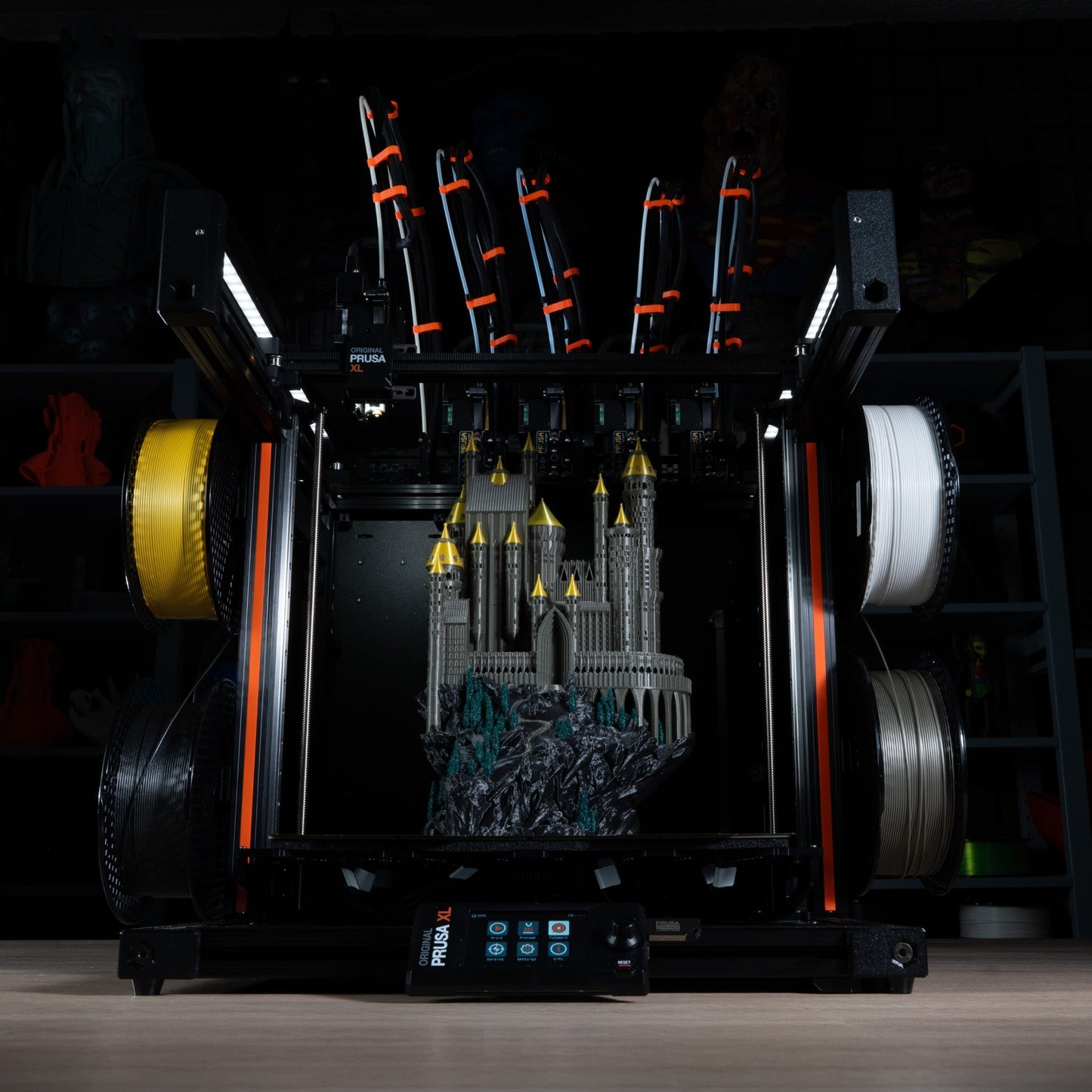 Prusa XL with 4 different Filaments