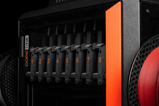 Prusa INDX tool changer system for multi-material 3D printing or Prusa HT Hotend 400C upgrade for PEEK PPSU filament