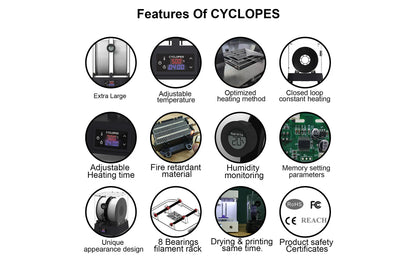 EIBOS 3D Filament Dryer Cyclops