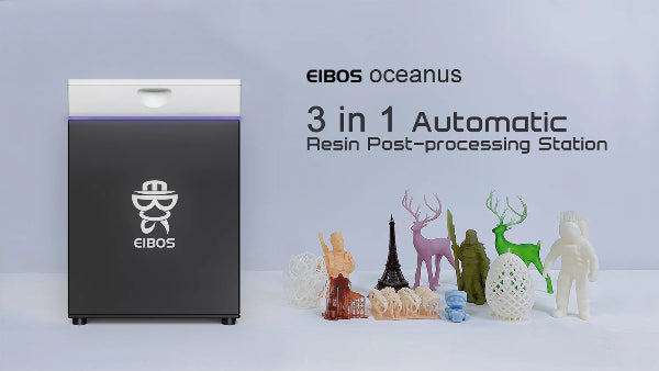 EIBOS Oceanus Resin 3 in 1 Auto Post Processing System - Wash, Dry and Cure