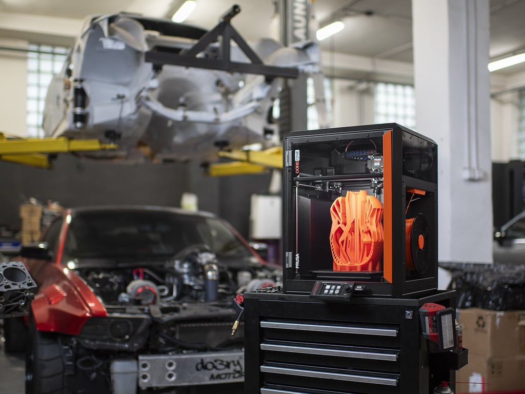Prusa CORE One 3D Printer Car Workshop
