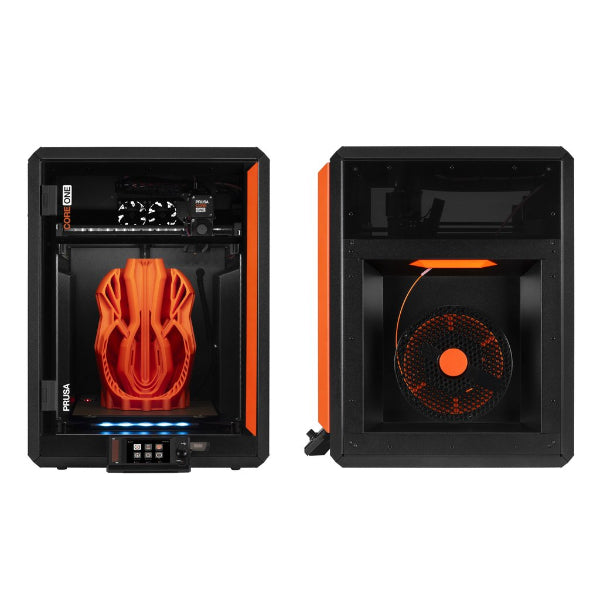 Prusa Core One 3D Printer - Front & Side Views