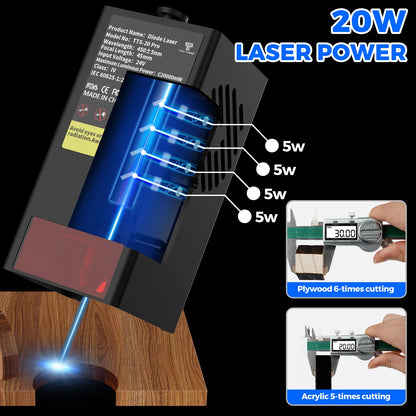Two Trees TTS-20 Pro 20W Laser Engraver Machine