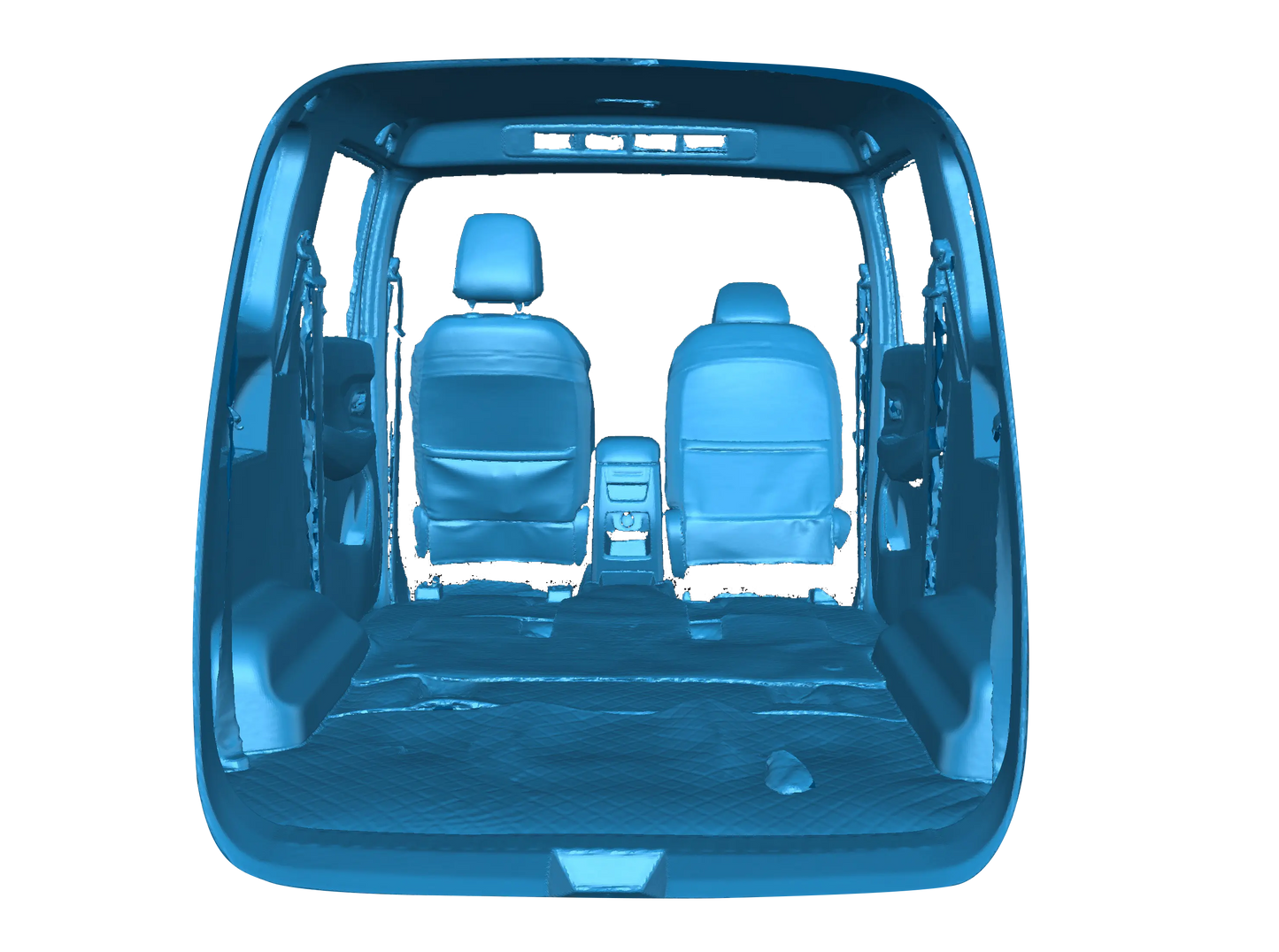 High-Accuracy 3D scan data of a car carriage interior using the Einstar 2 3D Scanner