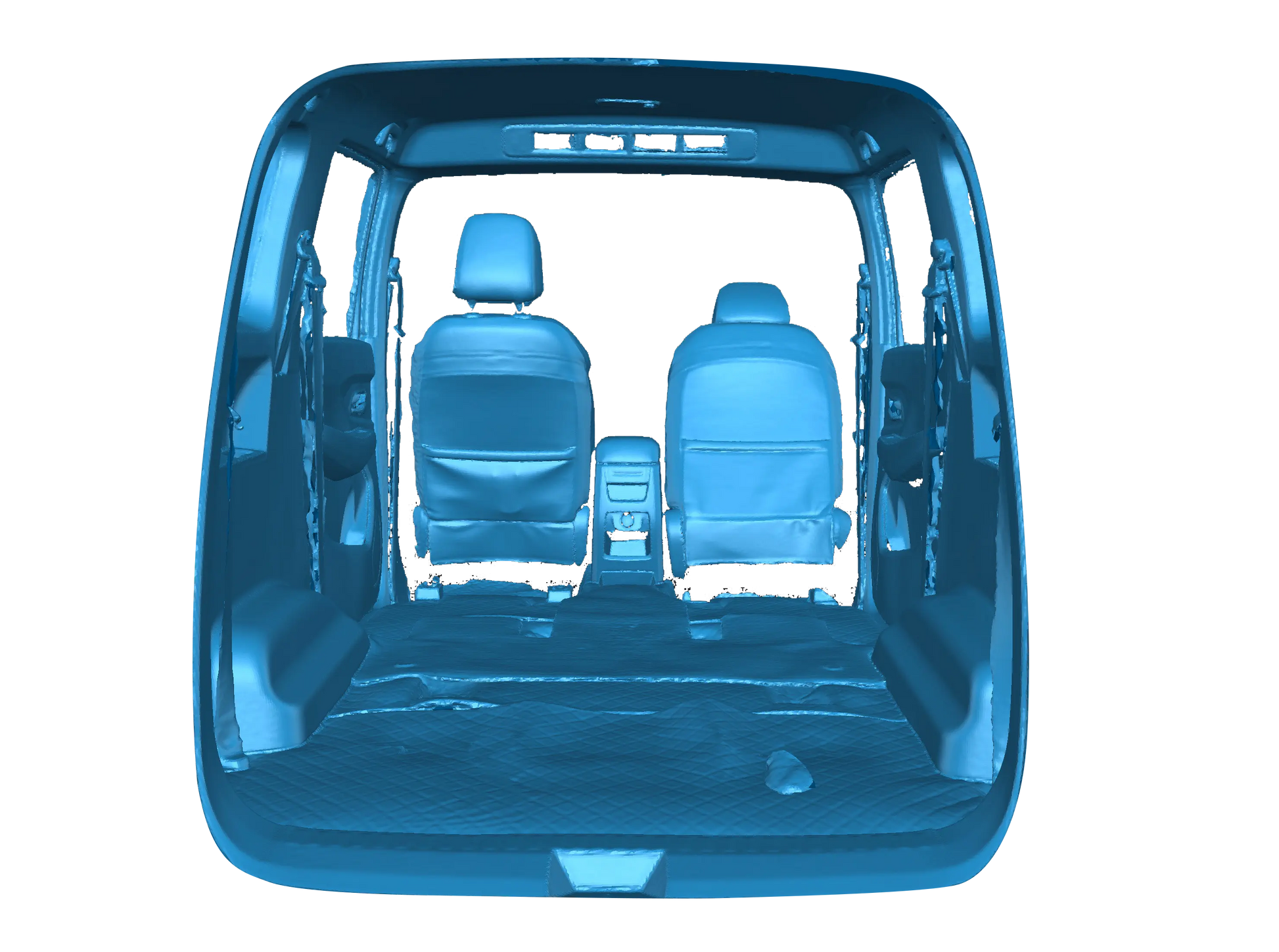 High-Accuracy 3D scan data of a car carriage interior using the Einstar 2 3D Scanner