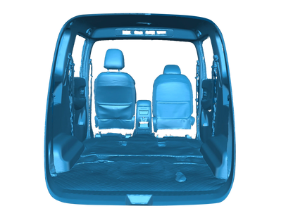 High-Accuracy 3D scan data of a car carriage interior using the Einstar 2 3D Scanner
