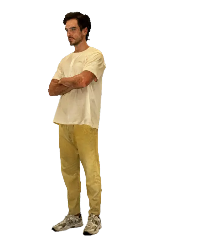 Full-color 3D scan data of a human model demonstrating accurate texture and body capture