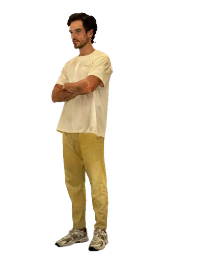 Full-color 3D scan data of a human model demonstrating accurate texture and body capture